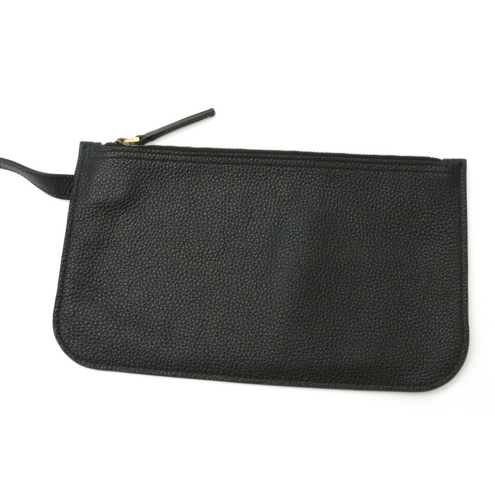 Gucci Leather Drawstring Backpack Logo Print Black - image 8